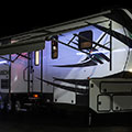 2016 KZ RV Venom V3911TK Fifth Wheel Toy Hauler Electric Awning with LED Light Bar