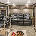 2016 KZ RV Venom V4020DQ Fifth Wheel Toy Hauler Living Room