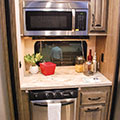 2018 KZ RV Venom V4012TK Fifth Wheel Toy Hauler Kitchen Countertop in Nighthawk Decor