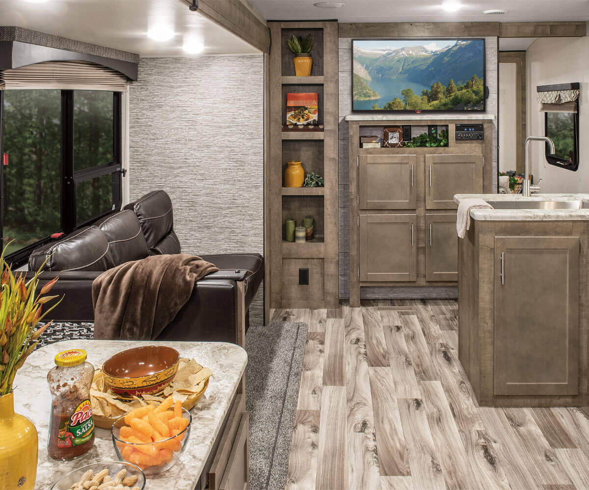 2019 KZ RV Connect SE Ultra Lightweight Travel Trailer Entertainment Center