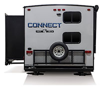 2019 KZ RV Connect C271BHK Travel Trailer Exterior Rear Profile Slide Out