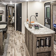 2019 KZ RV Connect C332BHK Travel Trailer Kitchen Island