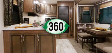 2019 KZ RV Durango Half-Ton D256RKT Fifth Wheel Interior 360