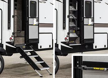 2019 KZ RV Durango Half-Ton D256RKT Fifth Wheel Exterior Steps