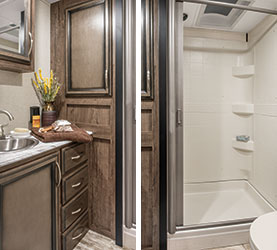 2019 KZ RV Durango Half-Ton D259RLS Fifth Wheel Bathroom