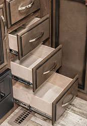 2019 KZ RV Durango Half-Ton D259RLS Fifth Wheel Kitchen Drawers