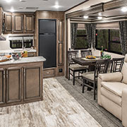 2019 KZ RV Durango Half-Ton D256RKT Fifth Wheel Kitchen