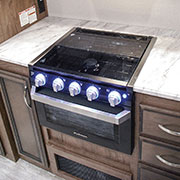 2019 KZ RV Durango Half-Ton D286BHD Fifth Wheel Stove Detail