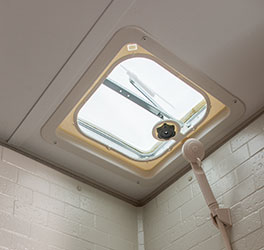 2019 KZ RV Escape Mini M181KS Travel Trailer Shower Skylight Detail