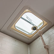 2019 KZ RV Escape Mini M181KS Travel Trailer Shower Skylight Detail