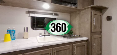 2019 KZ RV Escape E201RB Travel Trailer Interior 360