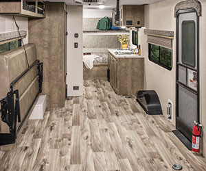 2019 KZ RV Escape E180TH Travel Trailer Toy Hauler Cargo Area