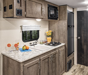 2019 KZ RV Sportsmen Classic 181BH Travel Trailer Kitchen