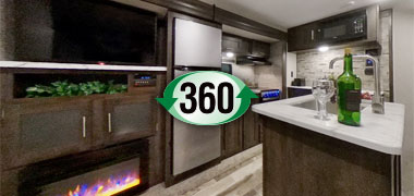 2019 KZ RV Sportsmen LE 343BHKLE Travel Trailer Interior 360