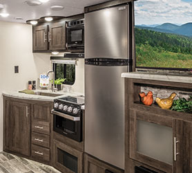 2019 KZ RV Sportsmen LE 281BHKLE Travel Trailer Kitchen