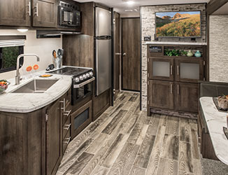 2019 KZ RV Sportsmen LE 291THLE Travel Trailer Toy Hauler Kitchen