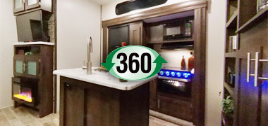 2019 KZ RV Sportster 343TH11 Fifth Wheel Toy Hauler Interior 360