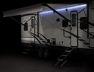 2019 KZ RV Sportster 321THR13 Travel Trailer Toy Hauler Exterior Awning