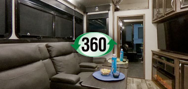 2019 KZ RV Venom V4013TK Fifth Wheel Toy Hauler Interior 360