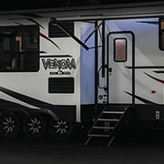 2019 KZ RV Venom V3911TK Fifth Wheel Toy Hauler Exterior Awning