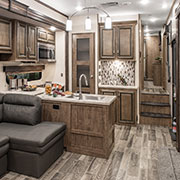 2019 KZ RV Venom V3911TK Fifth Wheel Toy Hauler Kitchen