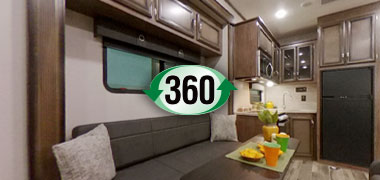 2019 KZ RV Venom V-Series V3517DK Fifth Wheel Toy Hauler Interior 360