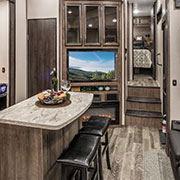 2019 KZ RV Venom V-Series V3413TK Fifth Wheel Toy Hauler Entertainment Center