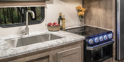 2019 KZ RV Connect SE C231RBKSE Travel Trailer Kitchen