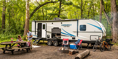 2020 KZ RV Connect C261RKK Travel Trailer at campsite