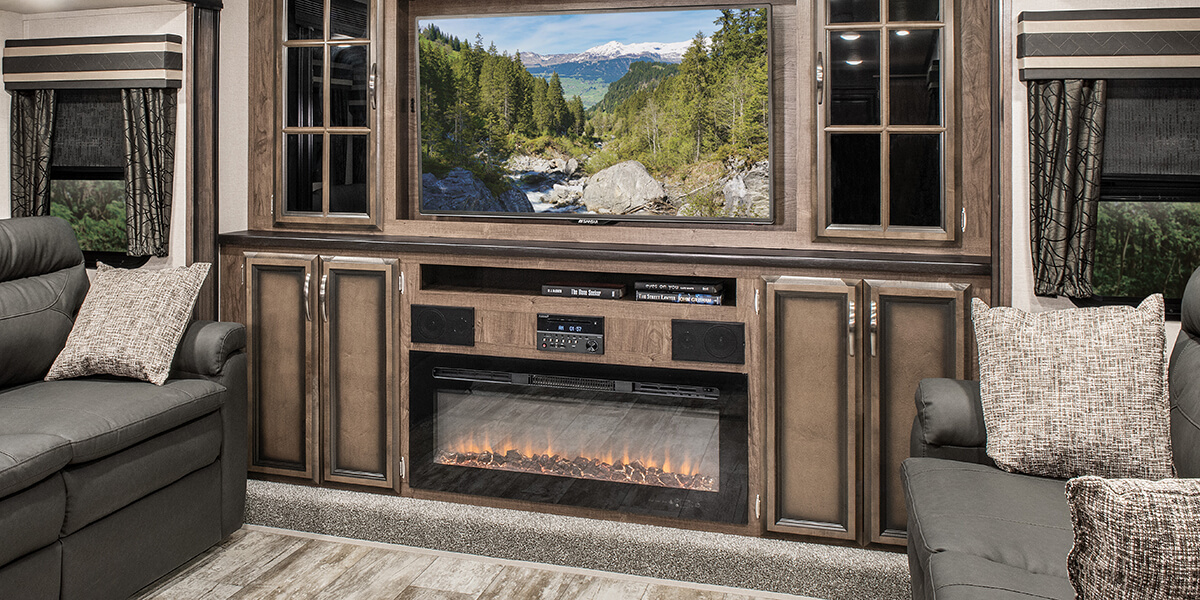 2019 KZ RV Durango D342FLQ Fifth Wheel Entertainment Center