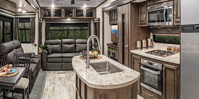 2019 KZ RV Durango D333RLT Fifth Wheel Living Room