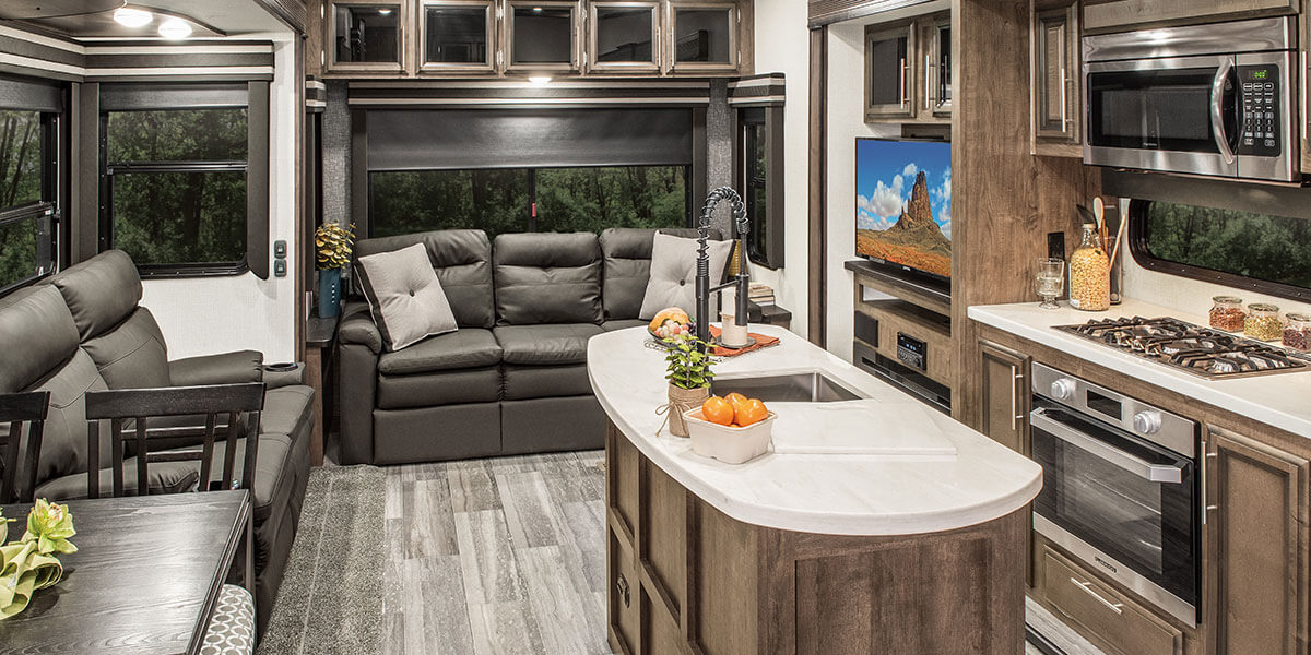 2020 KZ RV Durango D301RLT Fifth Wheel Living Room