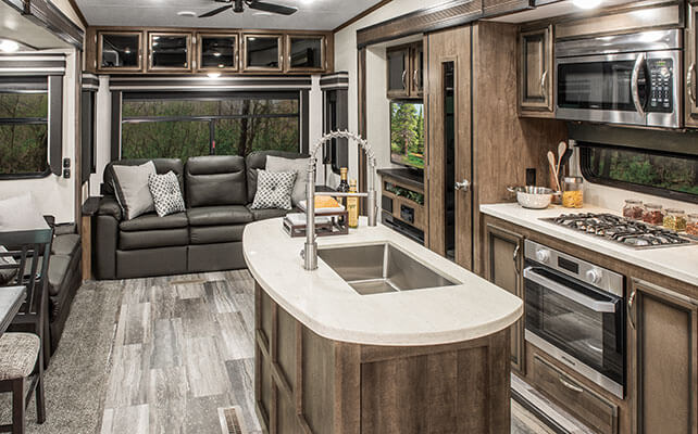 2020 KZ RV Durango D333RLT Fifth Wheel Living Room