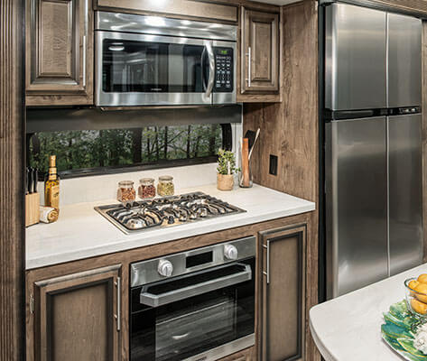 2020 KZ RV Durango D348BHF Fifth Wheel Kitchen