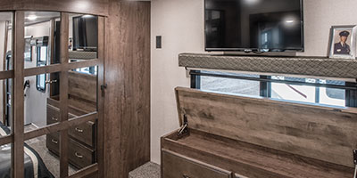 2019 KZ RV Durango Gold G356RLT Fifth Wheel Bedroom Wardrobe