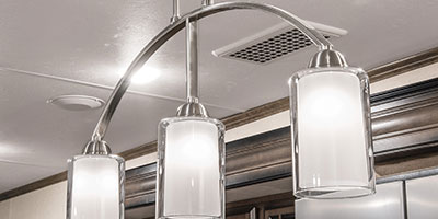 2019 KZ RV Durango Gold G366FBT Fifth Wheel Kitchen Light Detail