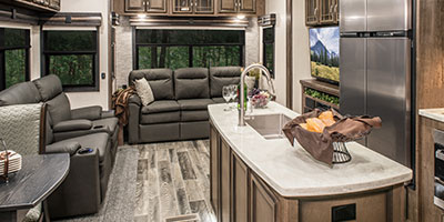 2019 KZ RV Durango Gold G366FBT Fifth Wheel Living Room