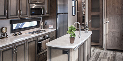 2019 KZ RV Durango Gold G384RLT Fifth Wheel Kitchen