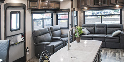 2019 KZ RV Durango Gold G384RLT Fifth Wheel Theater Seating