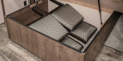 2019 KZ RV Durango Gold G385FLF Fifth Wheel Bed Storage