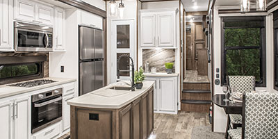 2020 KZ RV Durango Gold G356RLT Fifth Wheel Kitchen