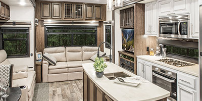 2020 KZ RV Durango Gold G356RLT Fifth Wheel Living Room