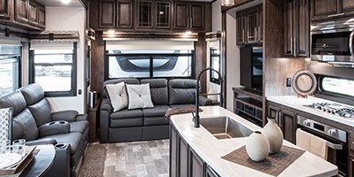 2020 KZ RV Durango Gold G356RLT Fifth Wheel Living Room