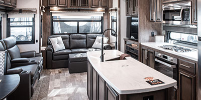 2020 KZ RV Durango Gold G366FBT Fifth Wheel Living Room