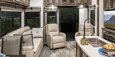 2020 KZ RV Durango Gold G382MBQ Fifth Wheel Living Room