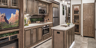 2020 KZ RV Durango Gold G383RLT Fifth Wheel Kitchen