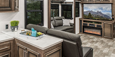 2020 KZ RV Durango Gold G391RKQ Fifth Wheel Living Room