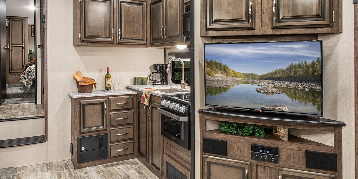 2019 KZ RV Durango Half-Ton D259RLS Travel Trailer Kitchen