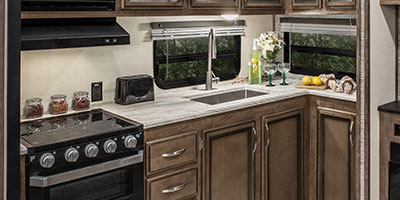 2019 KZ RV Durango Half-Ton D250RES Fifth Wheel Kitchen