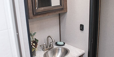 2019 KZ RV Durango Half-Ton D256RKT Fifth Wheel Bathroom Sink